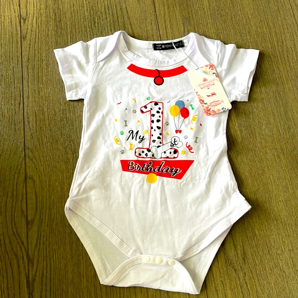 DALMATIAN 1st Birthday onesie